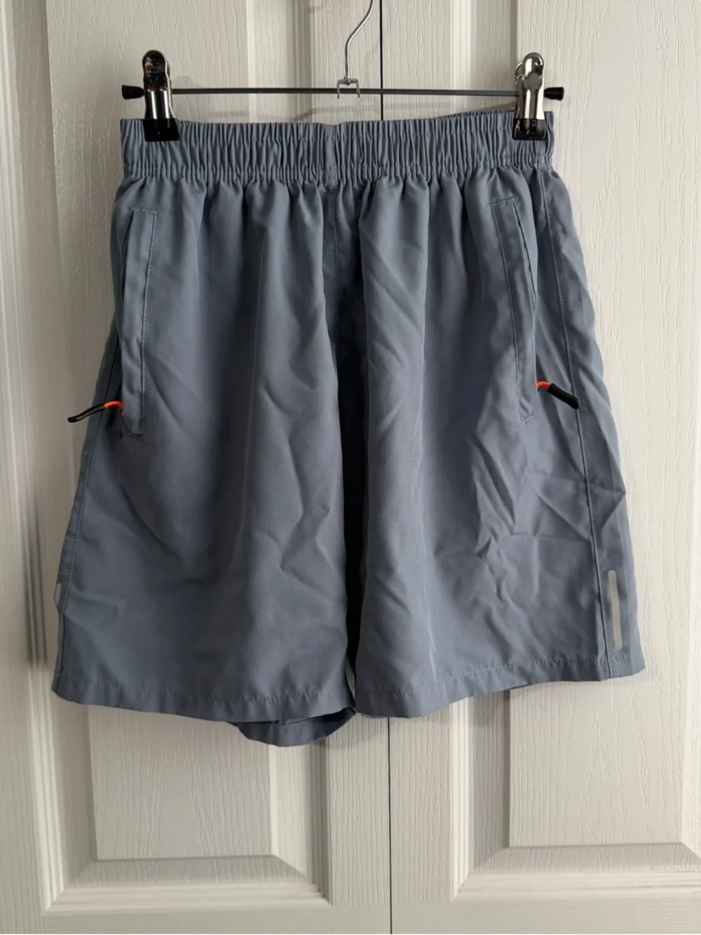 Blue‎ gray shorts with zipper pockets size 14